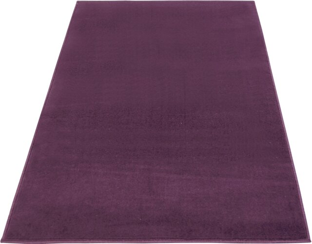 Maestro Plain Purple Short Pile Rug - 150x80cm