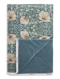 Habitat Morris & Co. Pimpernel Quilted Throw-Blue -200x150cm - thumbnail 2