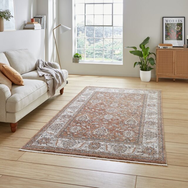 Think Rugs Vintage Terracotta Short Pile Rug - 120x170cm - image 1