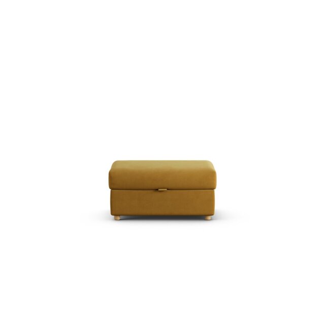 Habitat Holmfirth Fabric Footstool - Gold - image 1