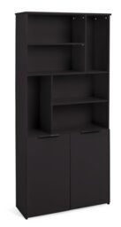 Argos Home Hayward Tall Bookcase - Gloss Black - thumbnail 1