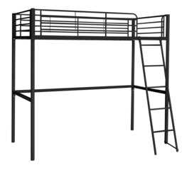 Argos Home Riley High Sleeper Metal Bed Frame - Black - thumbnail 2