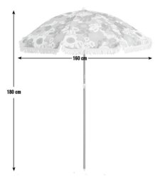 Habitat x Scion 1.6m  Garden Parasol - Kukkia Print - thumbnail 2