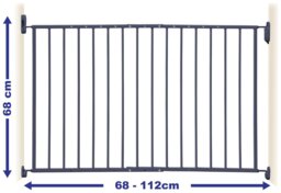 Dreambaby Arizona Extendable Safety Gate (68-112cm) - Grey - thumbnail 2