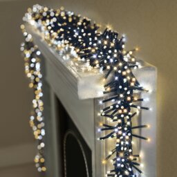 Premier Decorations 960 White LED Christmas Cluster Lights - thumbnail 1