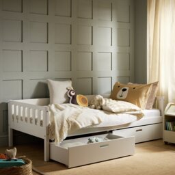 Habitat Kids Ronnie Single Day Bed & Drawer - White - thumbnail 1