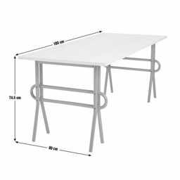 Habitat Ballon Metal 4 - 6 Seater Dining Table - Black - thumbnail 2