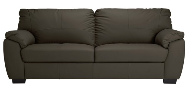 Argos Home Milano Leather 4 Seater Sofa - Chocolate - image 1