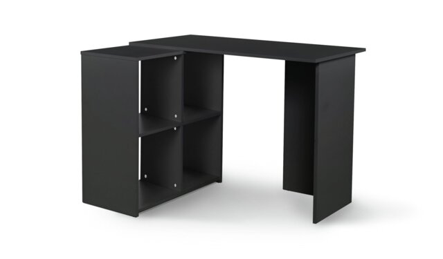 Argos Home Malibu Corner Office Desk - Black - image 1