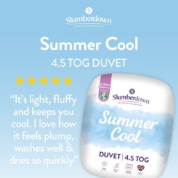Slumberdown Summer Cool 4.5 Tog Duvet - Superking - thumbnail 2