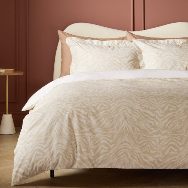 Habitat Zebra Print Cream Bedding Set - Double - image 1