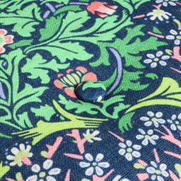 Habitat x Morris & Co. Merton Blackthorn Fabric Footstool - thumbnail 2