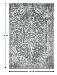Asiatic Nova Classic Medallion Blue Cut Pile Rug - 120x170cm - thumbnail 2