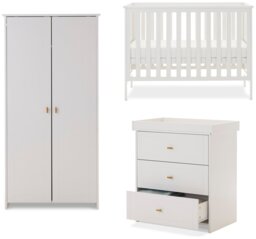 Obaby Evie Nursery 3 Piece Furniture Set - White
