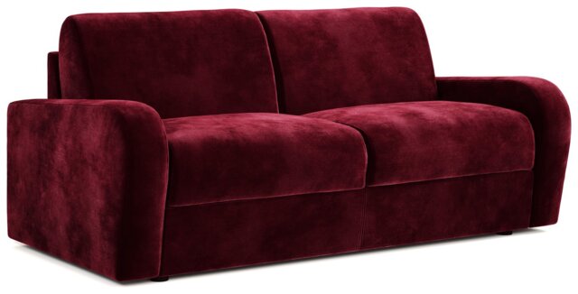 Jay-Be Deco Velvet 3 Seater Sofa Bed - Burgundy - image 1
