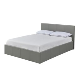 Argos Home Lavendon Small Double Side Open Ottoman Bed- Grey - thumbnail 1