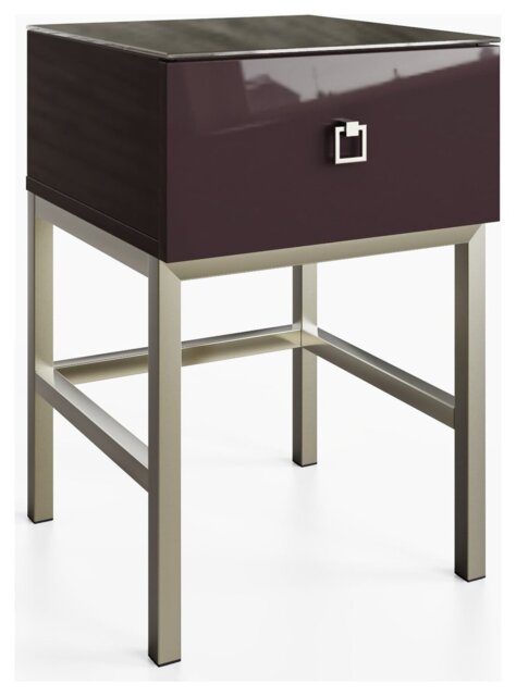 Frank Olsen Lyra 1 Drawer Side Table - Plum Black - image 1