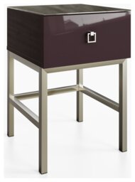 Frank Olsen Lyra 1 Drawer Side Table - Plum Black