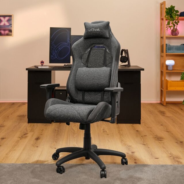 Trust Ruya Series Fabric Gaming Chair - Grey - image 1