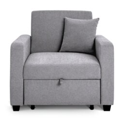 Habitat Reagan Single Fabric Chairbed - Grey - thumbnail 1
