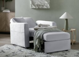 Habitat Reagan Single Fabric Chairbed - Grey - thumbnail 2