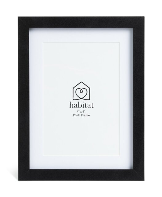 Habitat Black Wooden 3 Pack Picture Frame - Mixed Size - image 1