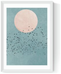 East End Prints Fly Away White Frame Art Print - A3 - thumbnail 2