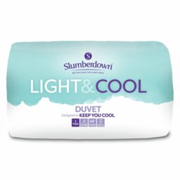 Slumberdown Light & Cool 1 Tog Duvet - Double - thumbnail 1