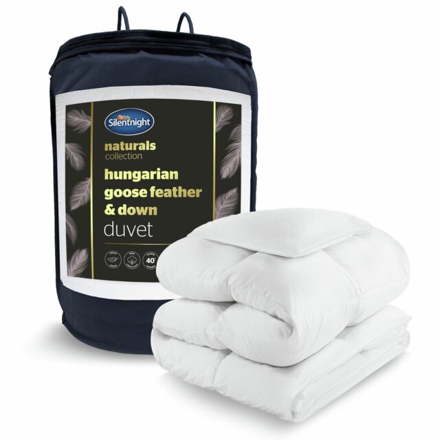 Silentnight Hungarian Goose Feather and Down 10.5 Tog Duvet - Super King - image 1