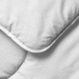 Night Lark Cloud Linen Print Coverless Grey Duvet - Double - thumbnail 2