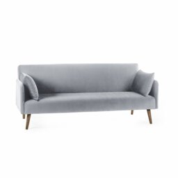 Julian Bowen Andi Fabric Sofa Bed Light Wood Feet - Grey - thumbnail 2