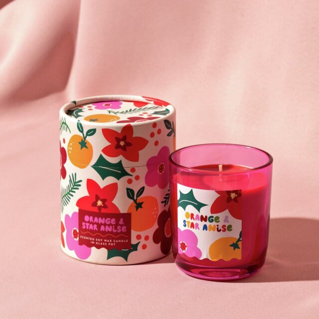 Raspberry Blossom Candle - Orange & Star Anise - image 1
