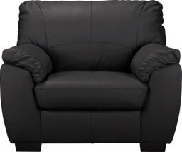 Argos Home Milano Leather Armchair - Black - thumbnail 1