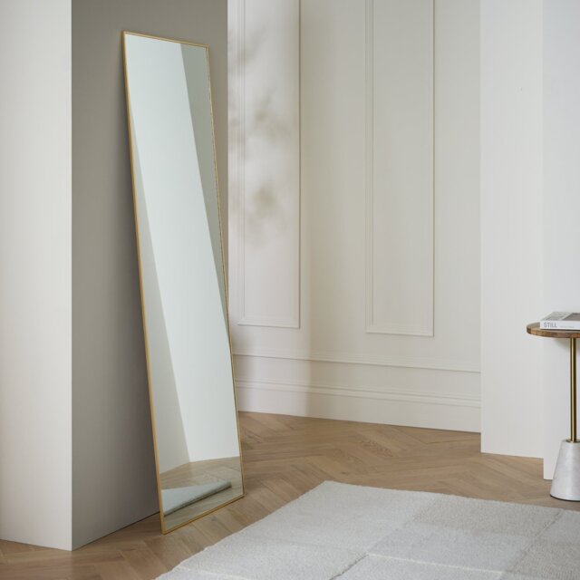 Habitat Gold Full Length Wall Mirror - 150x50cm - image 1