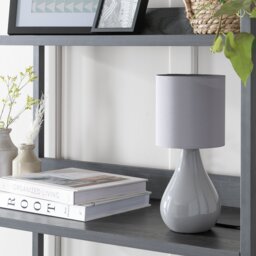 Argos Home Ceramic Table Lamp - Grey