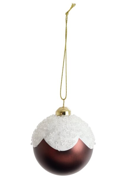 Argos Home Pack of 6 Pudding Shatterproof Christmas Bauble - image 1
