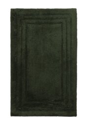Habitat Cotton Deep Pile Tufted Bath Mat - Forest Green