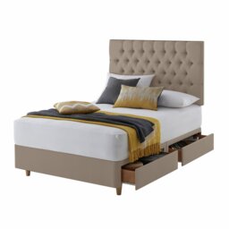 Silentnight Sassaria Kingsize 4 Drawer Divan Bed - Sandstone - thumbnail 2