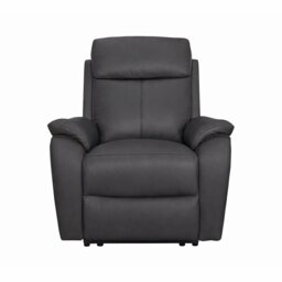 Aspire Kingsmere Leather Power Recliner Chair - Charcoal - thumbnail 2