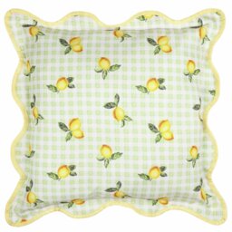 Furn Lemons Check Outdoor Cushion - Sage Green - thumbnail 2