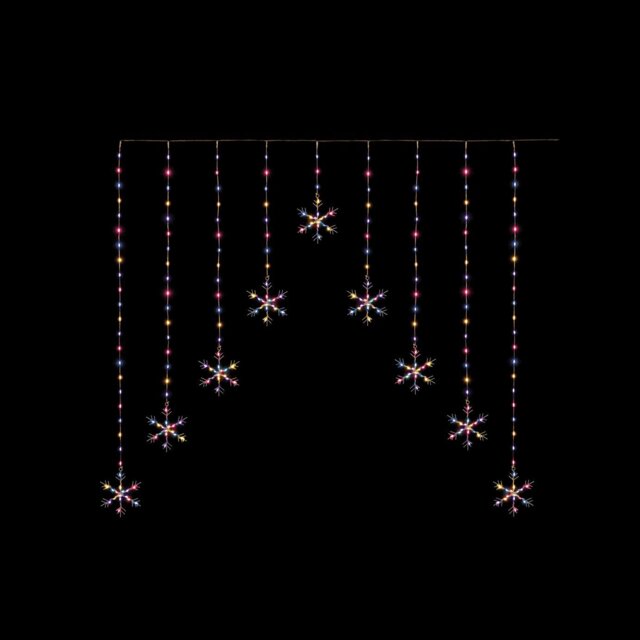 Premier Decorations Colour Snowflake Christmas Window Lights
