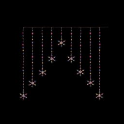 Premier Decorations Colour Snowflake Christmas Window Lights