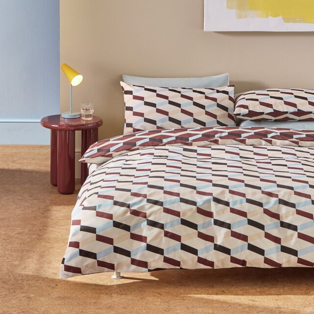 Habitat Checkerboard Chocolate Bedding Set - King size - image 1