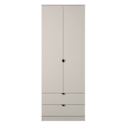 Welcome Canmore 2 Door 2 Drawer Wardrobe - Beige - thumbnail 2
