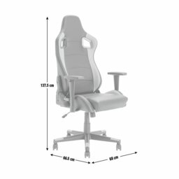 Argos Home Veda Faux Leather Gaming Chair - Pink - thumbnail 2