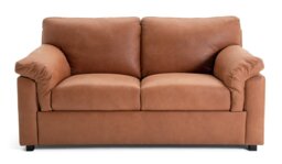 Habitat Florence Leather 2 Seater Sofa - Tan - thumbnail 1