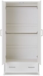 Obaby Nika Double Wardrobe - White - thumbnail 2