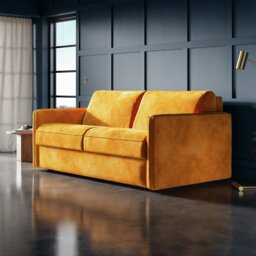 Jay-Be Slim Fabric 3 Seater Sofa Bed - Pewter - thumbnail 2