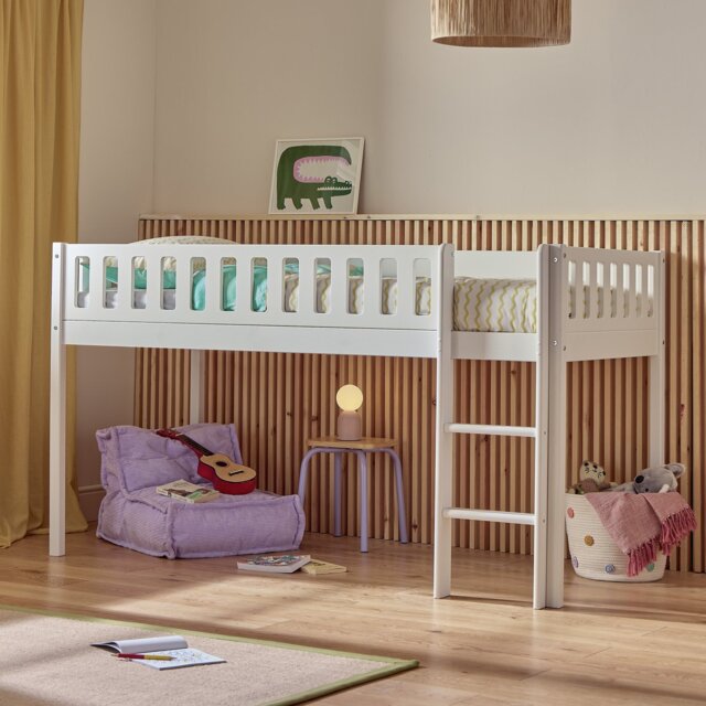 Habitat Kids Ronnie Single Midsleeper Bed - White - image 1