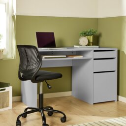 Argos Home Pepper 2 Drawer Large Office Desk - Grey